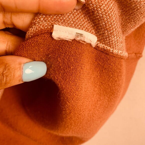 Abercrombie & Fitch Men’s Knit Polo Shirt Medium Retro Button Up Rust Brown Tan - Picture 4 of 7